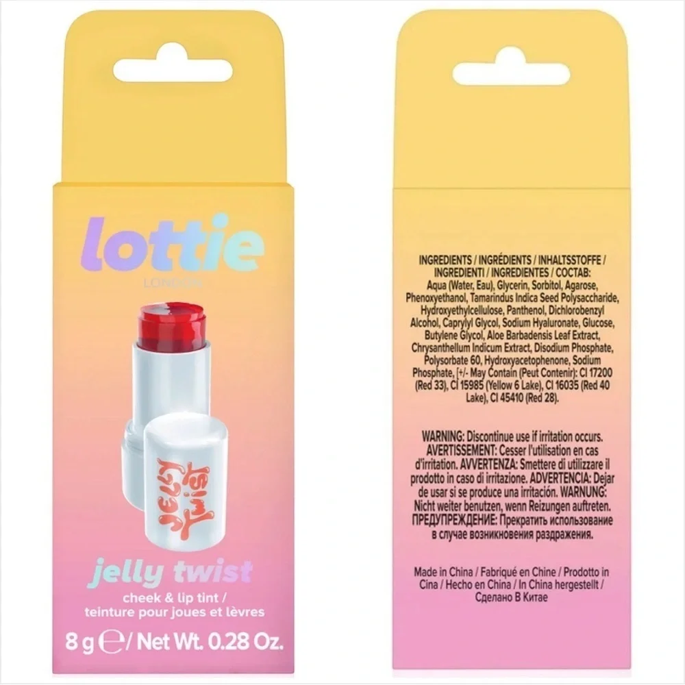 Lottie London Jelly Twist “Coral Crush” Lip & Cheek Stain NEW IN BOX